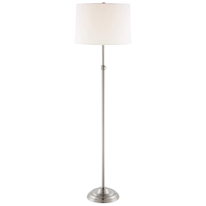 Image 4 Lite Source Sandoval 3-piece Brushed Nickel Lamp Set Adjustable Height more views