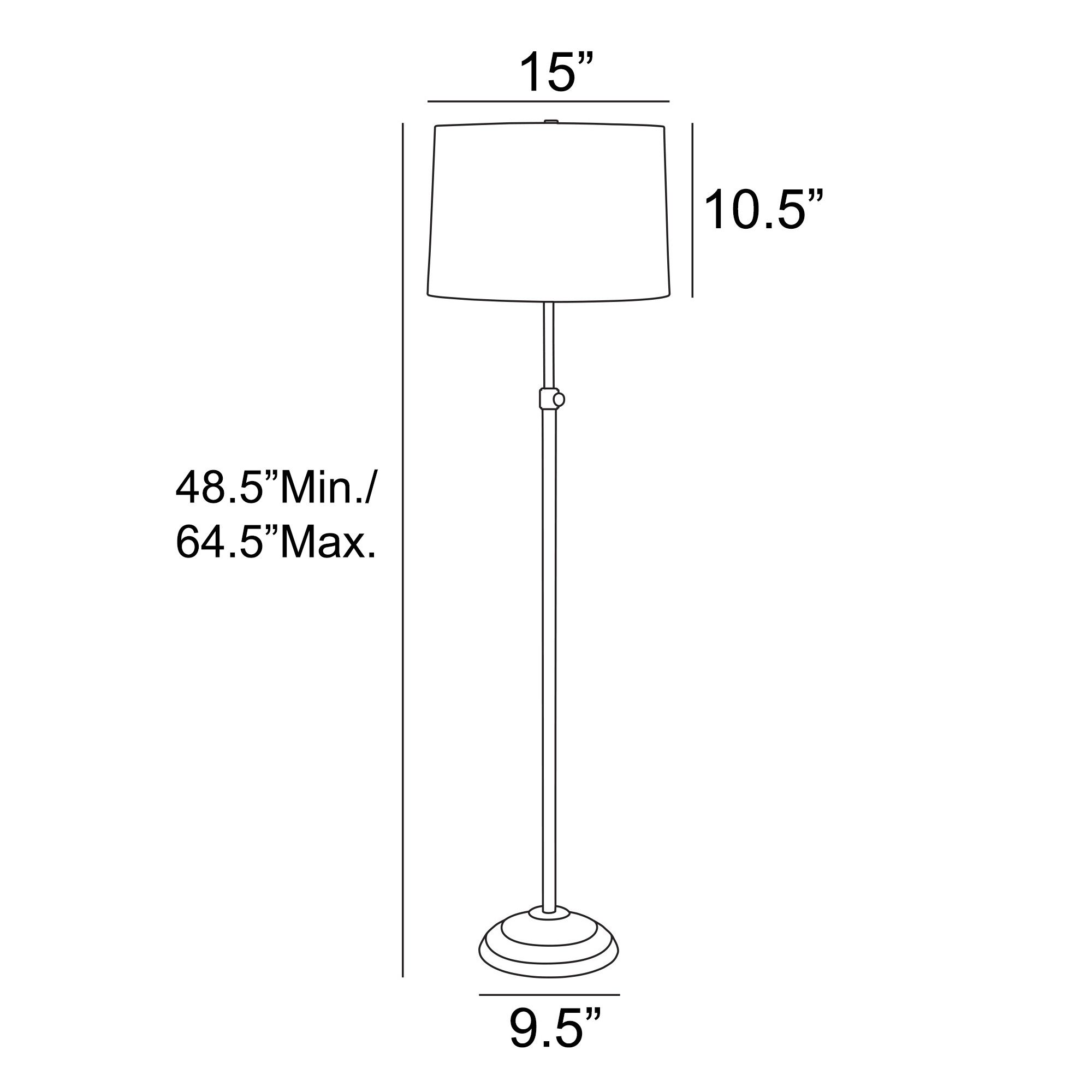 Lite Source Sandoval 3-piece Brushed Nickel Lamp Set Adjustable Height