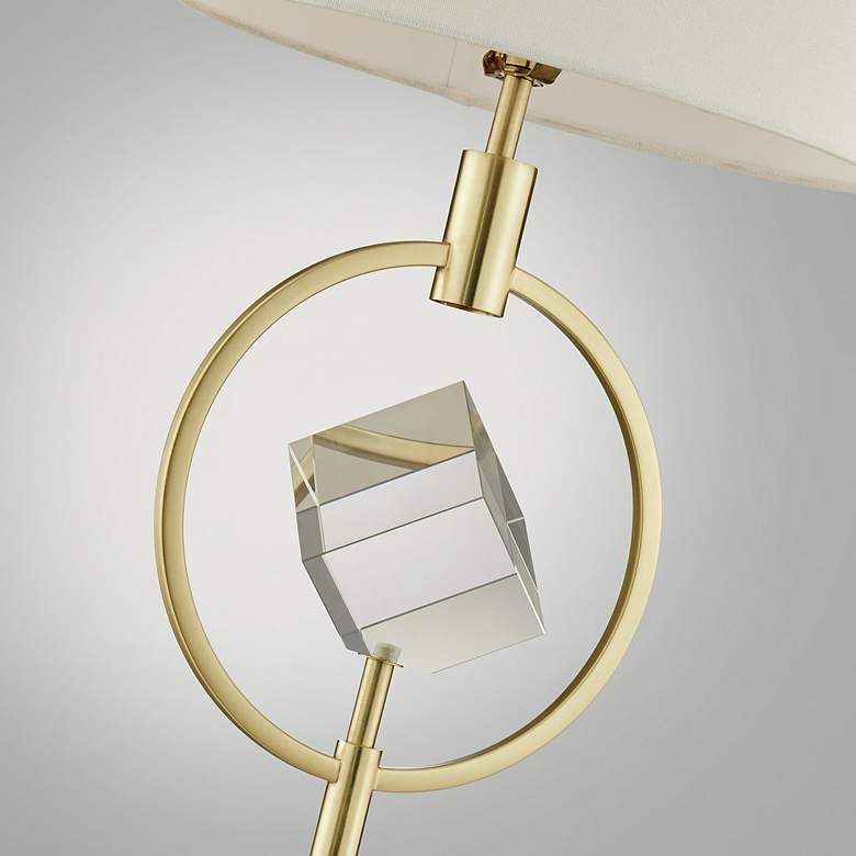 Image 4 Lite Source Sanna 62 1/2" High Brushed Brass Floor Lamp more views