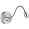 Lite Source Saskia Adjustable Gooseneck Arm Direct Wire LED Wall Lamp