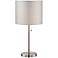 Lite Source Sebille II Silver Table Lamp