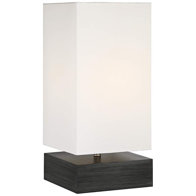 Image 1 Lite Source Serina Charcoal Wood Accent Table Lamp