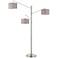 Lite Source Sloane Brushed Nickel 3-Light Tree Floor Lamp