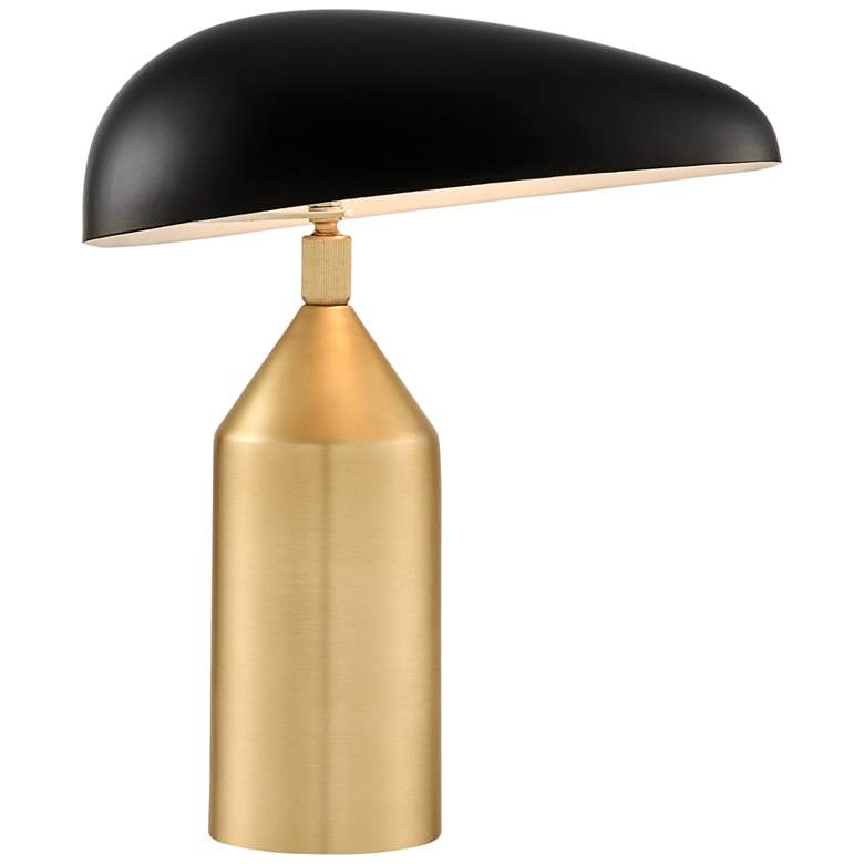 Image 2 Lite Source Stanton 13 3/4" High Antique Brass Accent Table Lamp