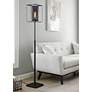 1_Lite Source Stein 66 1/2" Black Finish Modern Industrial Floor Lamp