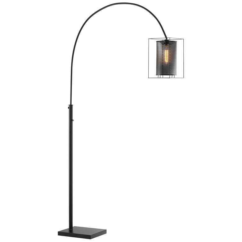 Image 2 Lite Source Stein 89" High Black Finish Modern Arc Floor Lamp