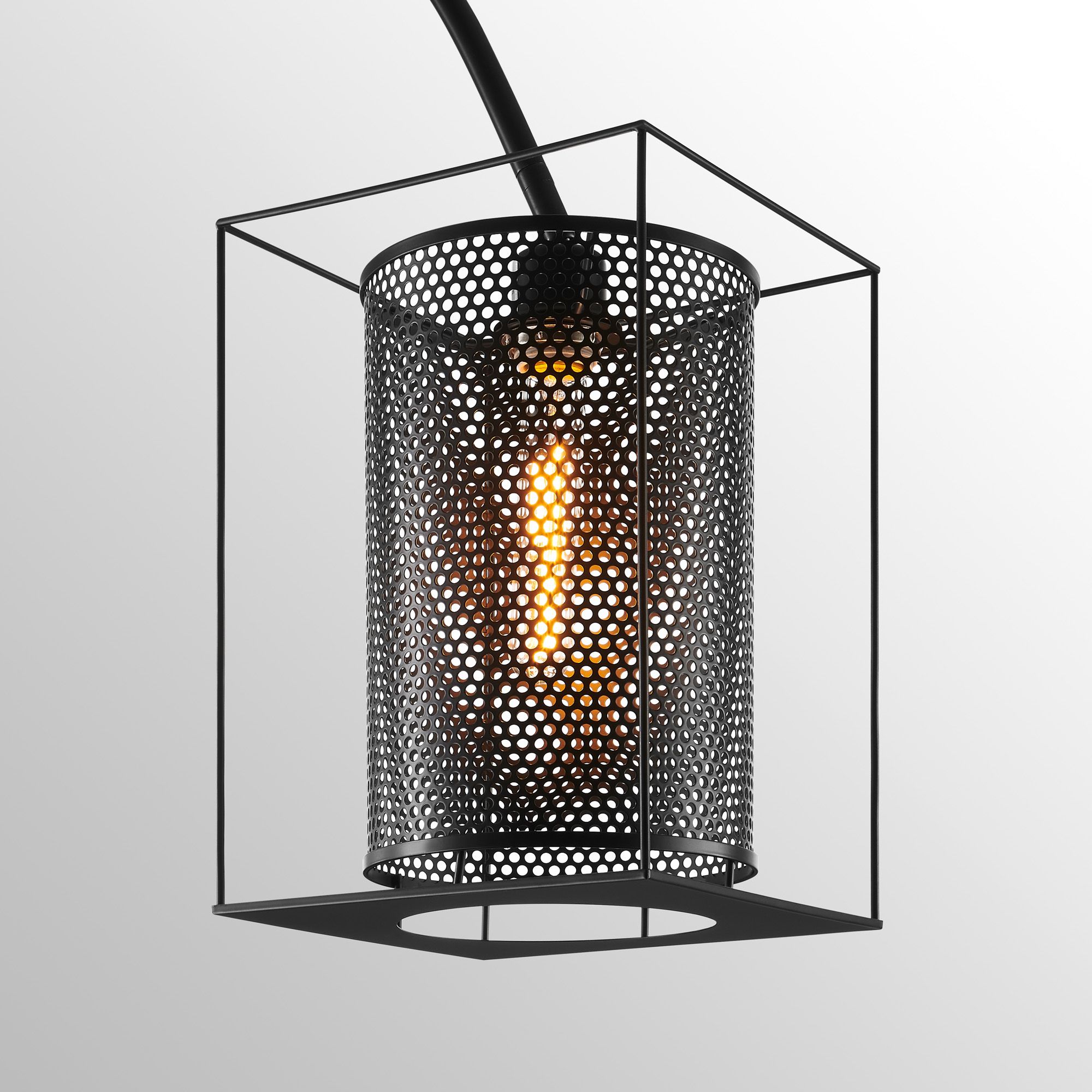 Image 3 Lite Source Stein 89" High Black Finish Modern Arc Floor Lamp more views