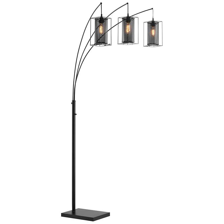 Image 2 Lite Source Stein Black 3-Light Arc Floor Lamp