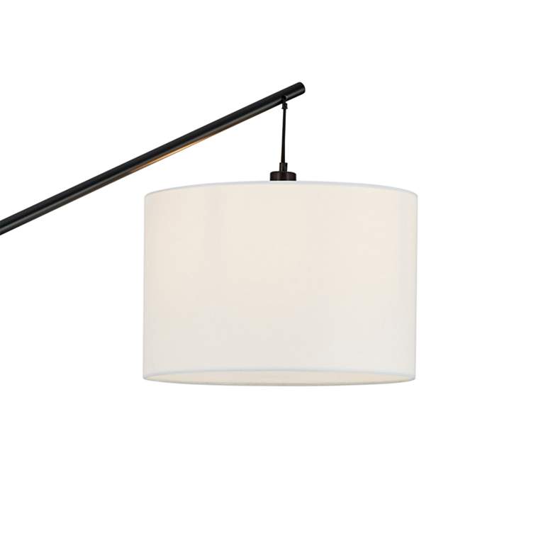 Image 3 Lite Source Stockton 83" High White and Black Modern Arc Floor Lamp more views
