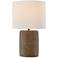 Lite Source Sujay 28 3/4" Brown Concrete LED Outdoor Table Lamp