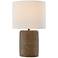 Lite Source Sujay Brown Concrete LED Outdoor Table Lamp