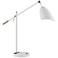 Lite Source Tanko White Adjustable Modern Lamp with Outlet and USB