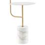 Lite Source Tatum 59" Modern Brass Floor Lamp with Tray Table