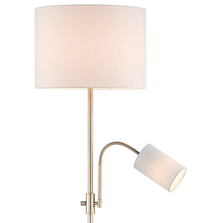 Image 3 Lite Source Tayvon 67 inch Brass Modern Floor Lamp with Reading Light more views