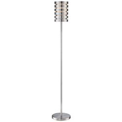 Lite Source Tendrill II 62&quot; Modern Silver Aluminum Slat Floor Lamp