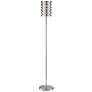 Thumbnail2 of Lite Source Tendrill II 62" Modern Silver Aluminum Slat Floor Lamp