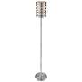 Thumbnail3 of Lite Source Tendrill II 62" Modern Silver Aluminum Slat Floor Lamp more views