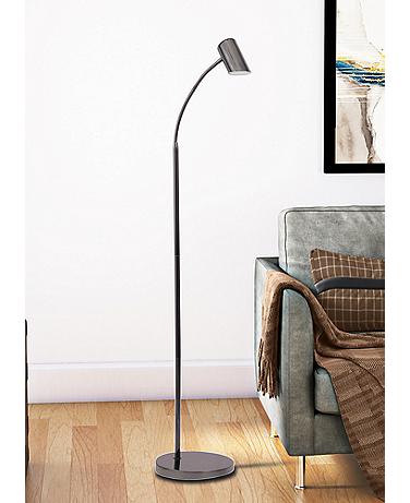 Lite Source Thea 51 1/4" High Gunmetal Finish Modern Floor Lamp