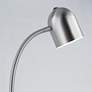 Lite Source Tiara 51" Brushed Nickel Modern LED Gooseneck Floor Lamp