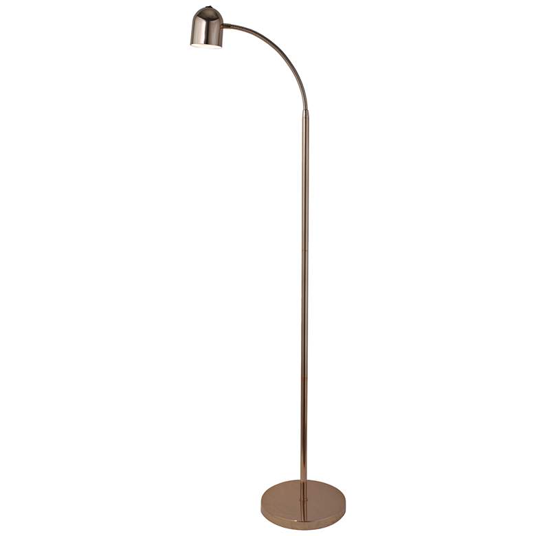 Image 2 Lite Source Tiara 51" French Gold Modern LED Gooseneck Floor Lamp