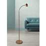 1_Lite Source Tiara 51" French Gold Modern LED Gooseneck Floor Lamp