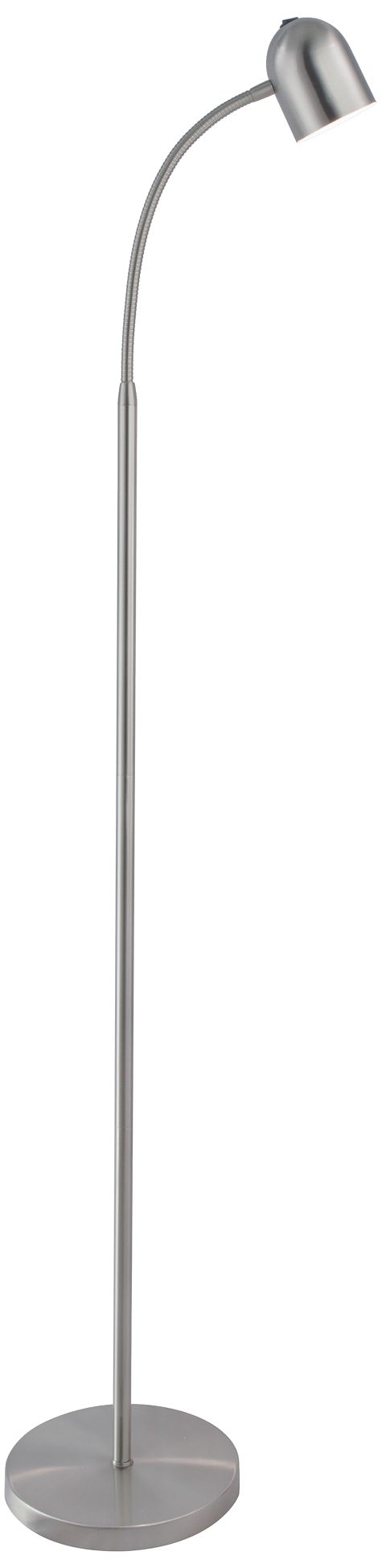 Lite Source Tiara Brushed Nickel Modern LED Gooseneck Floor Lamp