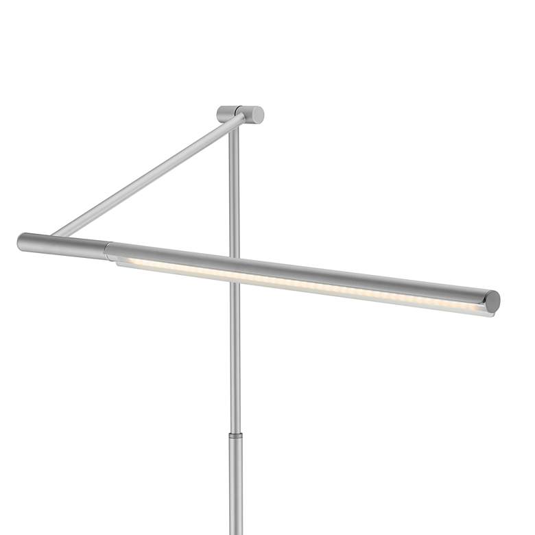 Image 5 Lite Source Tilla Adjustable Height Modern Silver LED Floor Lamp more views