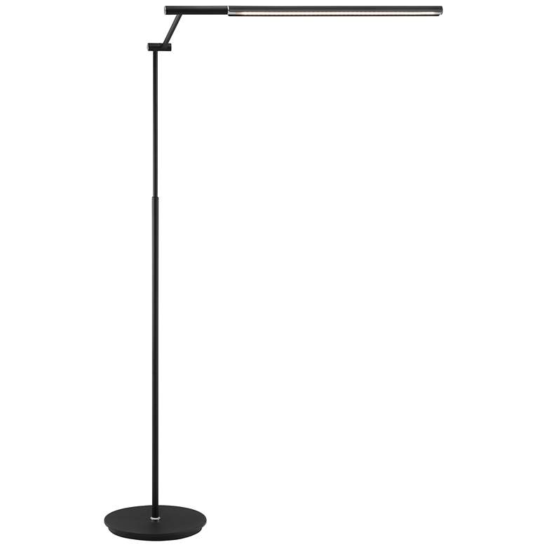 Image 2 Lite Source Tilla Black Metal Adjustable Floor Lamp with LED Touch Control