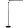 Lite Source Tilla Black Metal Adjustable Floor Lamp with LED Touch Control