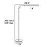 4_Lite Source Tilla Black Metal Adjustable Floor Lamp with LED Touch Control more views