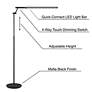 5_Lite Source Tilla Black Metal Adjustable Floor Lamp with LED Touch Control more views
