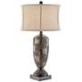 2_Lite Source Tomas 31" High Silver Bronze Textured Table Lamp