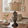 1_Lite Source Tomas 31" High Silver Bronze Textured Table Lamp