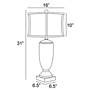 4_Lite Source Tomas 31" High Silver Bronze Textured Table Lamp more views