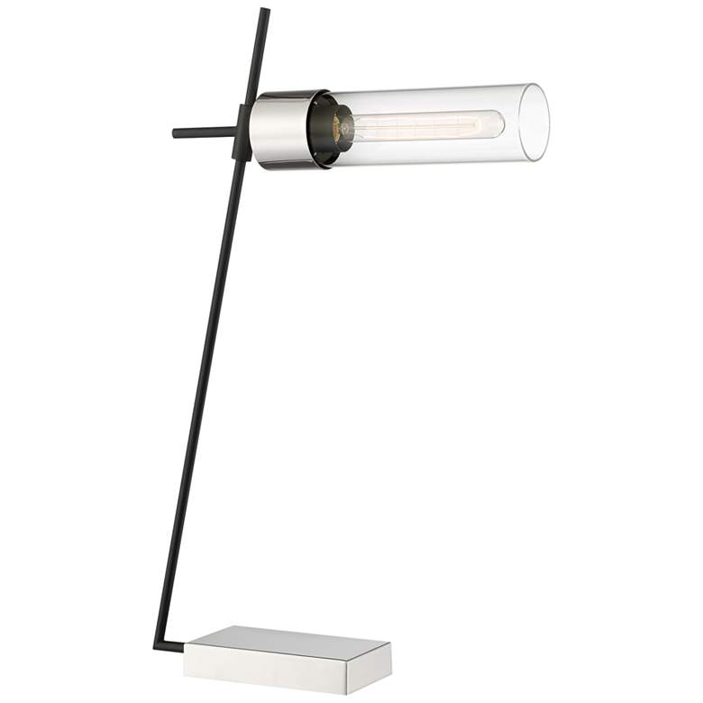 Image 2 Lite Source Tomlin 28 1/4" Modern Chrome and Clear Glass Table Lamp