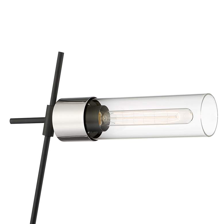 Image 3 Lite Source Tomlin 28 1/4" Modern Chrome and Clear Glass Table Lamp more views
