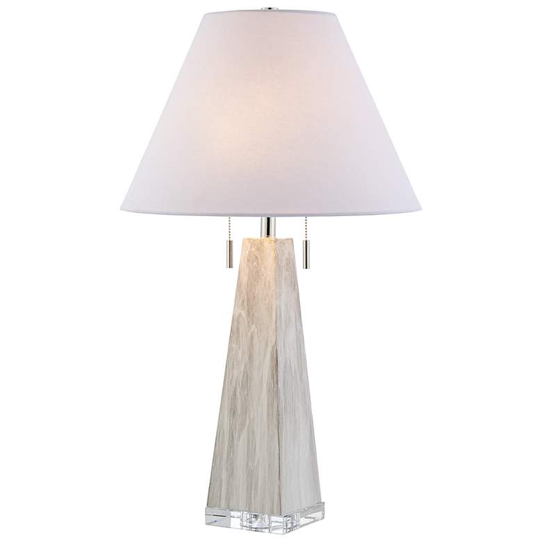 Image 2 Lite Source Touca 29" High Faux Gray Marble Table Lamp