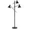 Lite Source Tremont Matte Black 3-Light Floor Lamp