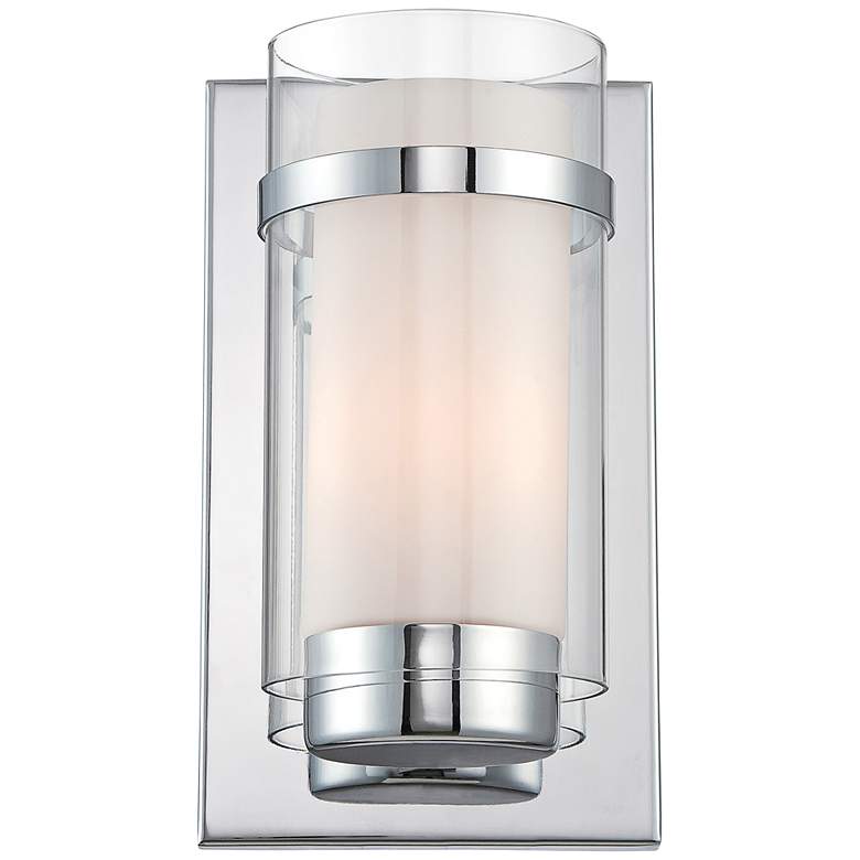 Image 1 Lite Source Tulio 10 inch High Contemporary Glass Wall Sconce