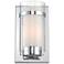 Lite Source Tulio 10" High Contemporary Glass Wall Sconce