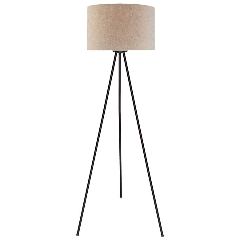 Image 2 Lite Source Tullio 59 1/2" High Modern Dark Bronze Tripod Floor Lamp