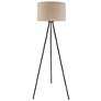 2_Lite Source Tullio 59 1/2" High Modern Dark Bronze Tripod Floor Lamp