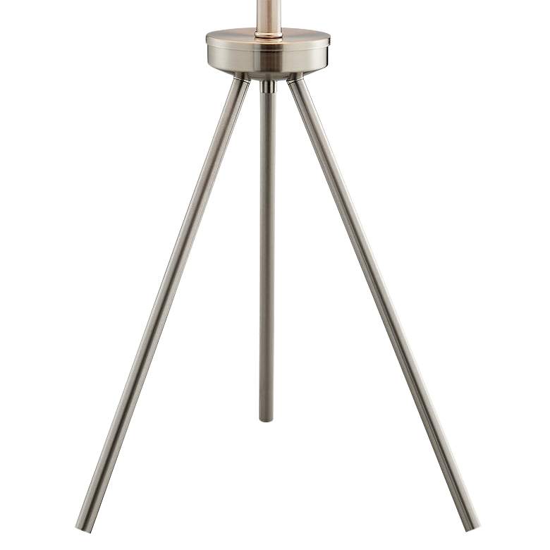 Image 4 Lite Source Tullio Brushed Nickel Tripod Table and Floor Lamps Set of 3 more views