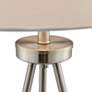 Lite Source Tullio Brushed Nickel Tripod Table and Floor Lamps Set of 3