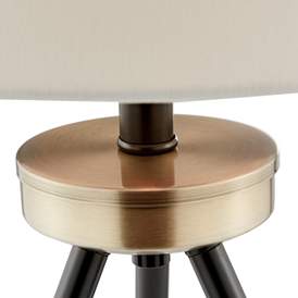 Image5 of Lite Source Tullio Oil-Rubbed Bronze Tripod Table and Floor Lamps Set of 3 more views