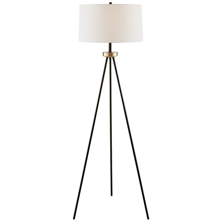 Image 7 Lite Source Tullio Oil-Rubbed Bronze Tripod Table and Floor Lamps Set of 3 more views