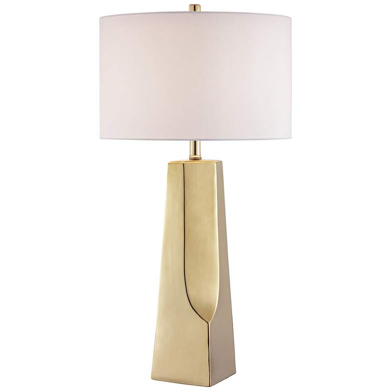 Image 1 Lite Source Tyrell Light Gold Ceramic Table Lamp