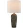 Lite Source Tyrion 29" Black Concrete LED Outdoor Table Lamp
