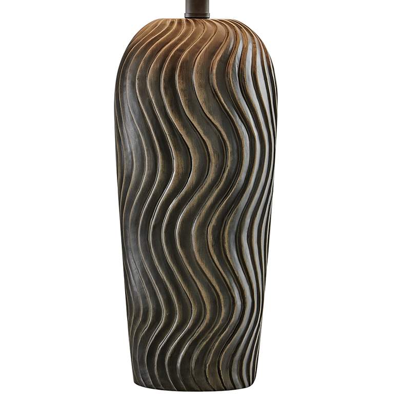 Image 4 Lite Source Tyrion 29" Black Concrete LED Outdoor Table Lamp more views