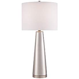 Image1 of Lite Source Tyrone 28 1/4" Modern Silver Ceramic Table Lamp